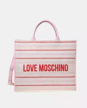 Черная сумка на молнии Love Moschino, цвет Crudo