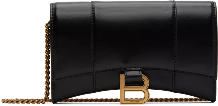 Черная сумка «Песочные часы» Balenciaga
