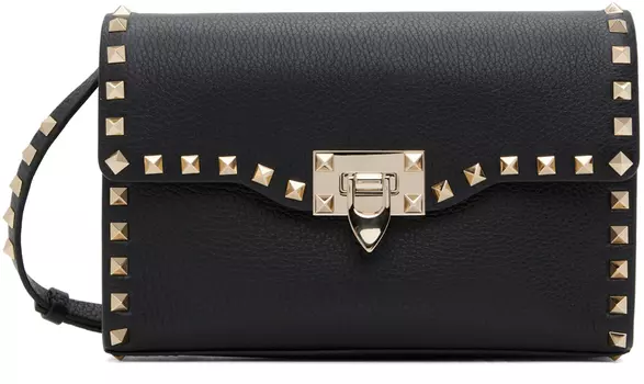 Черная сумка Rockstud Valentino Garavani