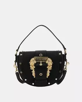 Черная сумка с дополнительной ручкой и молнией Versace Jeans Couture, черный