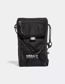 Черная сумка с клапаном adidas Originals Adventure