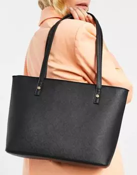 Черная сумка с короткими ручками ASOS DESIGN easy