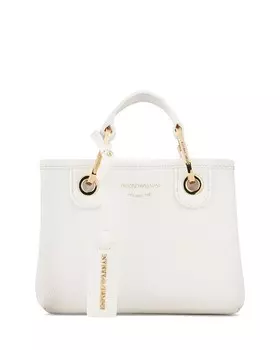 Черная сумка-шоппер MyEA Mini Mini Emporio Armani, цвет White