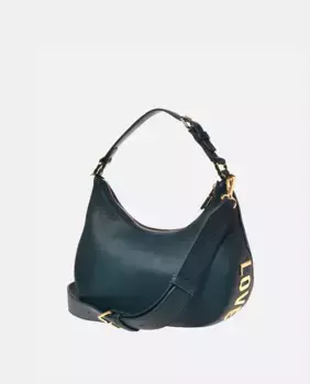 Черная сумка со съемным ремнем через плечо Love Moschino