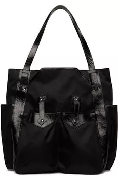 Черная сумка-тоут из нержавейки Kiko Kostadinov
