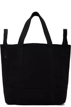 Черная сумка-тоут из твила vowels