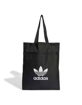 Черная сумка-тоут с логотипом клевера adidas Originals