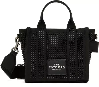 Черная сумка-тоут «The Crystal Canvas Crossbody» Marc Jacobs