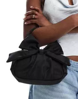 Черная сумка True Decadence – с бантом
