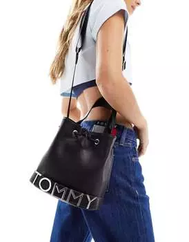 Черная сумка-ведро Tommy Jeans