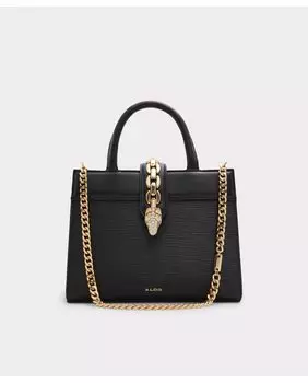 Черная сумочка на магнитной застежке Aldo, черный