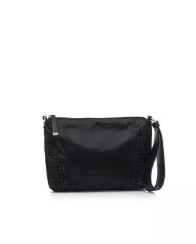 Черная сумочка с широким ремешком на запястье Mariamare, черный