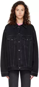 Черная свободная джинсовая куртка Acne Studios