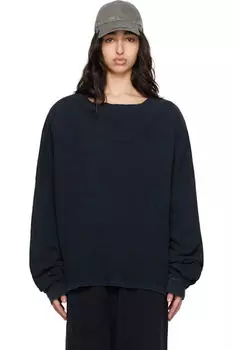 Черная термофутболка с длинным рукавом и наплечниками GREG ROSS