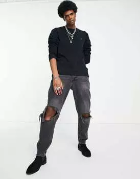 Черная толстовка AllSaints Raven Crew