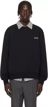 Черная толстовка Boxy Petit 'VPC' A.P.C.