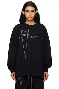 Черная толстовка Champion Edition Jumbo Rick Owens