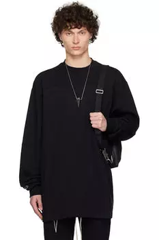 Черная толстовка Champion Edition с поясом Rick Owens