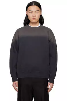 Черная толстовка Garment Dye sacai