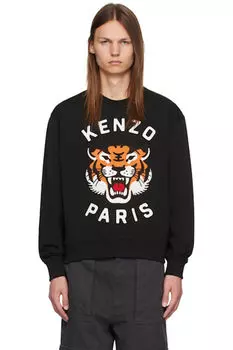 Черная толстовка Kenzo Paris Lucky Tiger