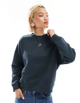 Черная толстовка Lee с небольшим логотипом с эффектом потертости