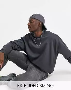 Черная толстовка оверсайз ASOS DESIGN