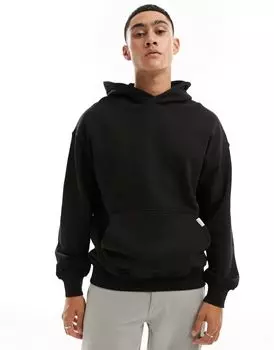 Черная толстовка оверсайз Jack & Jones