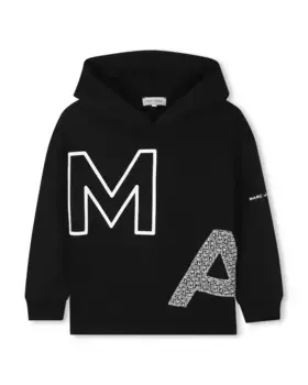 Черная толстовка с длинными рукавами для мальчика Marc Jacobs, черный
