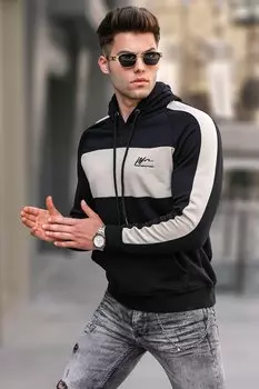 Черная толстовка с капюшоном 5290 MADMEXT