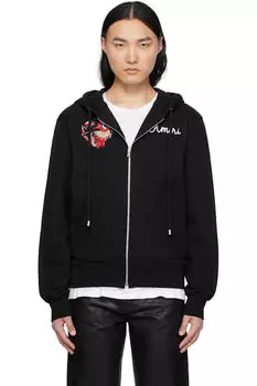 Черная толстовка с капюшоном «Amiri» Jazz Wolf
