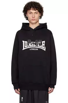 Черная толстовка с капюшоном без спинки Prototypes