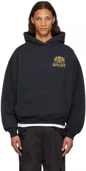 Черная толстовка с капюшоном Cresta Rhude