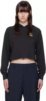 Черная толстовка с капюшоном директора rag & bone