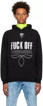 Черная толстовка с капюшоном f*ck Off"" VTMNTS