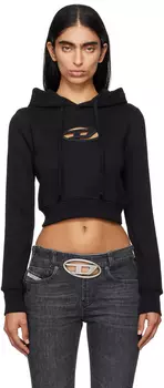 Черная толстовка с капюшоном F-Slimmy-Hood-Od Diesel