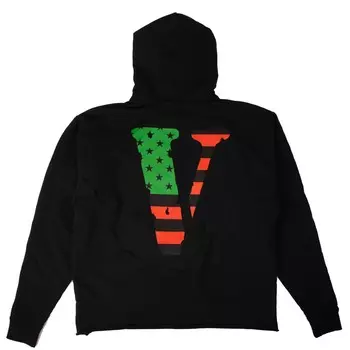 Черная толстовка с капюшоном Flag Power Vlone, черный