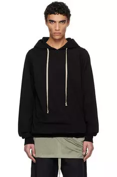 Черная толстовка с капюшоном Hollywood Heavy Jersey Rick Owens