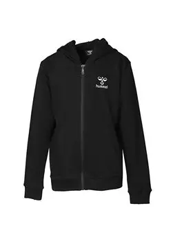 Черная толстовка с капюшоном и длинными рукавами для мальчиков с принтом обычного кроя 921599-2001 HMLFELISIAS Толстовка на молнии Hummel, черный