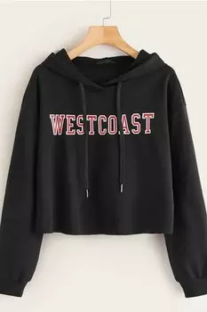 Черная толстовка с капюшоном MG809 MADMEXT