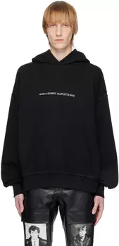 Черная толстовка с капюшоном \Объятия\"" MISBHV