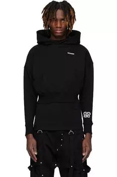 Черная толстовка с капюшоном Teddy Twins We11done