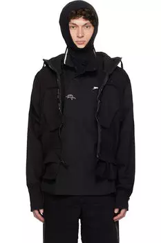 Черная толстовка с капюшоном Toggle Prototypes