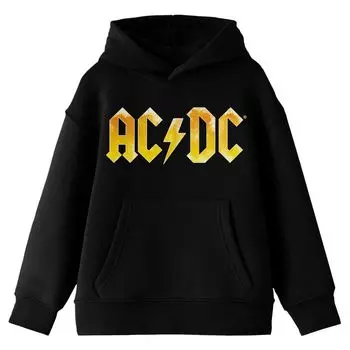 Черная толстовка с логотипом AC/DC для мальчиков 8–20 лет Licensed Character