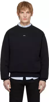 Черная толстовка с логотипом icro Boxy A.P.C.