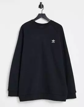 Черная толстовка с небольшим логотипом adidas Originals Essentials