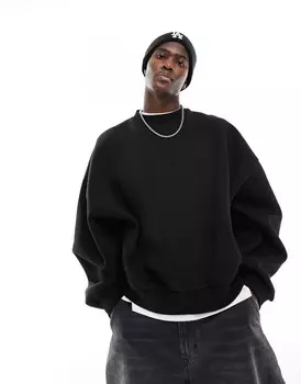 Черная толстовка в стиле oversized ASOS DESIGN
