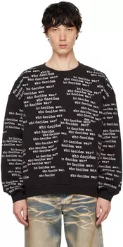 Черная толстовка WDW Scripture Who Decides War