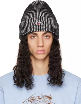 Черная трехцветная шапка Noah