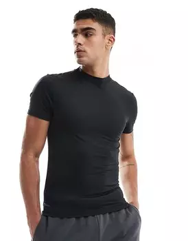 Черная тренировочная футболка для мышц ASOS 4505 Icon