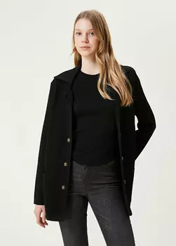 Черная трикотажная куртка Beymen